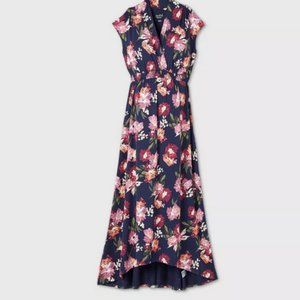 Maternity Dress Sleeveless Smocked  L